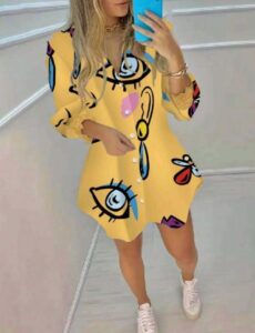 Vestido Oversize Estampado